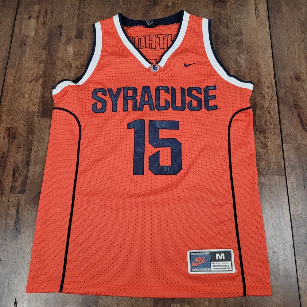 Syracuse Orangemen Nike Y2K Basketball Jersey #15 Carmelo Anthony Men's M